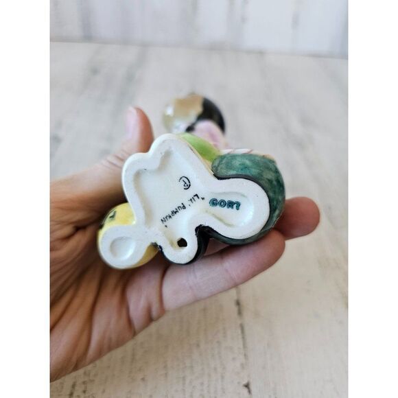 Gort vintage lil pumpkin girl statue figurine Chinese Japanese lanterns bone chi - Picture 10 of 10